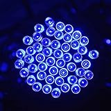 Expower Waterproof Solar Powered Fairy String Lights 33ft 10m 100 LED 2 Modes Christmas Lights for O