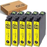 エプソン(Epson)用 IC6CL50 IC50 互換インクカートリッジ【ICY50 イエロー 5本セット】増量 純正品と併用可能『最新ICチップ搭載/残量表示/個包装』対応機種:EP-301/EP-302/EP-4004/EP-702A/EP-703A/EP-704A/EP-705A/EP-774A/EP-801A/EP-802A/EP-803A/EP-803AW/EP-804A/EP-804AR/EP-804ARU/EP-804AU/EP-804AW/EP-804AWU/EP-901A/EP-901F/EP-902A/EP-903A/EP-903F/EP-904A/EP-904F/PM-A820/PM-A840/PM-A840S/PM-A920/PM-A940/PM-D870/PM-G4500/PM-G850/PM-G860/PM-T960 プリンター ISO14001/ISO9001認証工場
