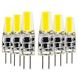 Ruanyi （6PCS）G4 4W 300-400LM LED COB装飾的な暖かい白い涼しい白い自然な白いLEDのバイピンライトAC 12V / DC 12-24V ( 色 : Cool Whit