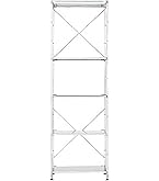 無印良品　スチールユニットシェルフ・スチール棚セット・中・ライトグレー スチールユニットシェルフ スチール棚セット 特大 ライトグレー | 無印良品