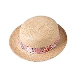 ソレイアード SOULEIADO 麦わら帽子 カンカン帽 オレンジ 4739