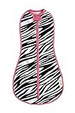 The Original Woombie Baby Cocoon Swaddle (Newborn (5-13 lbs), Zebra Princess) by KB Designs