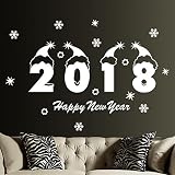 Sikye Merryクリスマス背景取り外し可能な壁ステッカーHappy New Yearデカール部屋装飾ホームショップfor Windows
