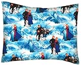 SheetWorld Crib / Toddler Percale Baby Pillow Case - Frozen Scene - Made In USA by sheetworld