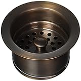 Jaclo 2829-acu Extra Deep Disposalフランジwith Strainer、アンティーク銅