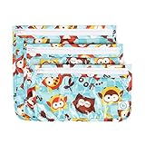 Bumkins Clear Travel Bag 3 Pack, Owls by Bumkins