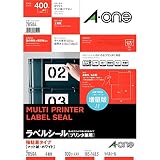 エーワン ラベルシール 強粘着タイプ 4面 100シート 78504