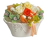 フラデコ　プリザーブドフラワー　「スタンザ」　イエロー