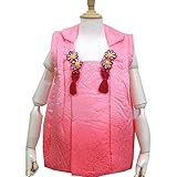 七五三 正絹ぼかし被布コート 2サイズ2色/M ピンク