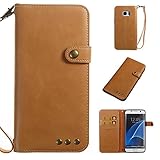 Samsung Galaxy S7 Edge ケース UNEXTATI 手帳型 薄型 柔軟型 耐久 擦り傷防止 落下防止 ウォレット型 ケース カード収納付き Samsung Galaxy S7 Ed