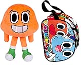 The Amazing World of Gumball – のセット1 Plush Toy「ダーウィン」(オレンジ11インチ/ 28 cm ) and 1 Hand /スナックバッグ( 8 " x5