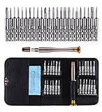 【HappyHome】精密特殊ドライバーセット 25in1 パソコン スマホ 修理 プロ用 キーケース型 クリーニングクロス付き