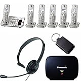 Panasonic KX-TGE275S Link2Cell Bluetooth Enabled w/ 5 Cordless Handsets Bundle [並行輸入品]