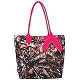 Quilted Camo Print Medium Tote Bag (Fuchsia) by NGIL [並行輸入品]
