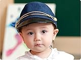 ベビー 帽子 夏 uv UV 男の子 女の子 キャップ ハット 13016 マリン 海兵隊 水兵さん (ディープブルー)