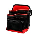 WORKMASTER ワークマスター 腰袋二段 チャック式収納袋 レッド WL-12R
