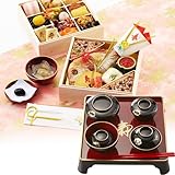 お食い初め豪華二段セット　日本橋正直屋　和食伝統料理の老舗　これ一つでお食い初めの儀式が出来ます (女の子用　器付き)