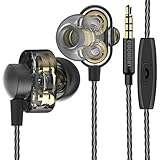 COCOCAT HR-007 Twin Driver High Resolution Heavy Bass In-Ear Headphones with Microphone and Remote f