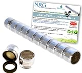 10 pc Lifesaver Pro - Pack Neoperl蛇口エアレーター1.0 GPM AeratedストリームNon圧力Compensatingバスルーム/キッチン水保存