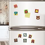 【ノーブランド品】 DIY　手作り　黒板　冷蔵庫　マグネット　ステッカー　セット　パズルゲーム