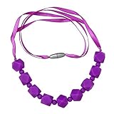 ComfyBaby Beads 'Chunky Monkey' Silicone Teething Necklace BPA Free - Chunky Lavender [並行輸入品]