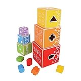 Bigjigs Toys Stacking Cubes by Bigjigs Toys [並行輸入品]