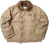 YMCLKYオリジナル 米軍タイプ N-1 デッキジャケット 新品 40 カーキ YMCLKYオリジナル 米軍タイプ N-1 デッキジャケット 新品 40 カーキ