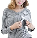 【快適宣言】 マタニティ 授乳口付き 【 グレー／M・L・XL】 産前 産後 長く使える 春 (XL)