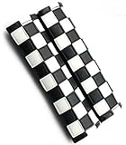 【Micopuella】 汎用 ユニオンジャック チェッカー 柄 シートベルト パッド カバー 2個 セット イギリス 国旗 車内 インテリア グッズ ( チェッカー )