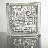 ガラスブロック (厚み80mm クリア色モザイク) gb1780