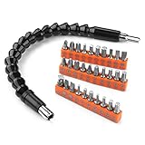 TACKLIFE ASS01C フレキシブルシャフト 300mm＋30*ドライバービット ドリルスタンド ドライブシャフトヒント 連結軸ドリル 多機能シャフト