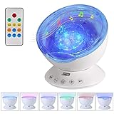 qinmay Ocean Wave Starry Sky Aurora赤ちゃんの子のLEDナイトライトプロジェクターLuminariaノベルティUSBランプ夜間Illusion QM0920