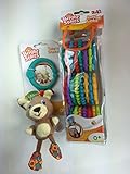 Baby Gift Bundle - 2 Items: Bright Starts Take'n Shake Toy and Bright Starts Lots of Links 24-pack [