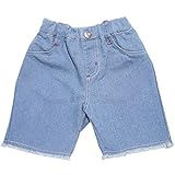 2017年 夏物 un-deco アンデコ デニム 裾切りっぱなし ５分丈パンツ サックス◇95cm