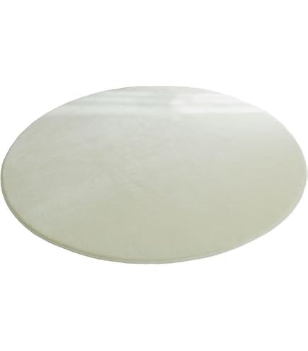 Amazon | Huloo sleep 低反発フランネルラグ 3cm厚 円形 カーペット