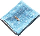 エムール マトリョーシカ柄 2重織ガーゼ 敷き布団カバー 70×120cm ターコイズブルー 日本製