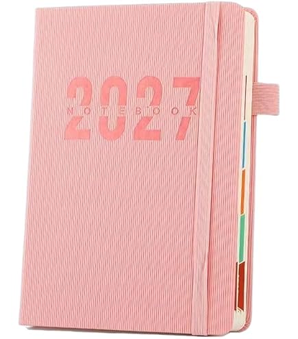 Amazon.co.jp: 手帳 2026 a5 家計簿付きスケジュール帳 ノート 日程本
