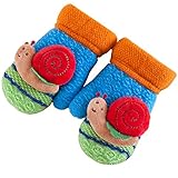 子供手袋可愛いカタツムリ お洒落キッズグローブ 秋冬 防寒用品 ミックス色　児童 通園/通学/アウトドア活動 軽量 汚れにくい アクセサリー 5歳以下子供に適用 (青)