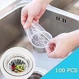 100個シンク使い捨てSewer Sink StrainerフィルタバッグRubbish Bag Garbage Net Bag