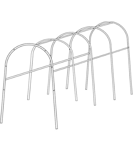 Amazon | 園芸支柱 パイプ支柱 幅広アーチパイプ (差込部なし) 5本