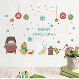 casualcatch ウォールステッカー MERRY CHRISTMAS 窓 ガラス 壁飾り物 子供部屋 可愛い壁紙シール