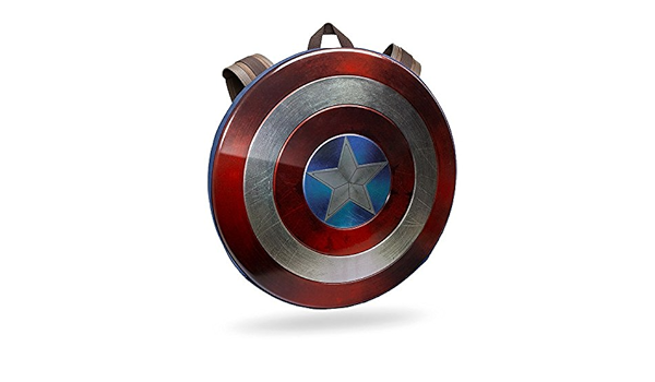 captain america distressed shield backpack