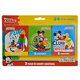ディズニーミッキーマウス3パックof 8クレヨン
