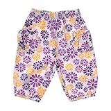 デンマークの子供服ブランド　claire.dk パープルフラワーコットンパンツ 62ｃｍ