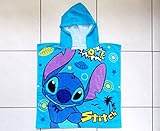 ディズニー スティッチのフード付きタオル