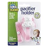 Baby Buddy ベビー バディ ホワイトベア マルチクリップ シングル おしゃぶりホルダー ライトピンク