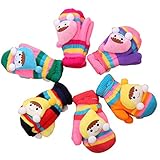 Pumpumly　キッズ手袋　かわいい　ニットの赤ちゃん手袋　暖かい冬の手袋 男の子 女の子 通園 通学 お出かけ アウトドアグローブ ランダム色