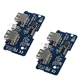 Dovewill チャージャー　PCBボード　2個　回路基板　モジュール　デュアルUSB　パワーバンク　5V 1A　充電　18650バッテリー　