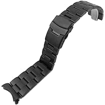 Amazon | [BASIS+] 腕時計 ベルト 3連 弓カン 無垢 ステンレス