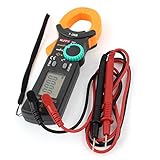 uxcell 電子テスターメーター　デジタルクランプマルチメータ　AC DC電圧LCD　ポータブル　高精度